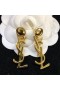 Yves Saint Laurent Opyum Pendant Earrings In Metal Gold