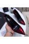 Yves Saint Laurent Opyum Pumps In Patent Leather with Black Heel Burgundy