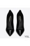 Yves Saint Laurent Opyum Pumps In Patent Leather with Red Heel Black