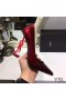 Yves Saint Laurent Opyum Pumps In Patent Leather with Red Heel Red
