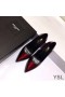 Yves Saint Laurent Opyum Pumps In Patent Leather with Red Heel Red