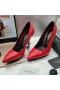 Yves Saint Laurent Opyum Pumps In Smooth Leather with Black Heel Red