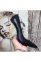 Yves Saint Laurent Opyum Pumps In Smooth Leather with Gold Heel Black