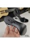 Yves Saint Laurent Opyum Sandals In Glitter Leather with Black Heel Black