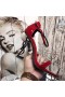 Yves Saint Laurent Opyum Sandals In Patent Leather with Black Heel Red
