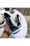 Yves Saint Laurent Opyum Sandals In Patent Leather with Black Heel White