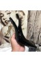Yves Saint Laurent Opyum Slingback Pumps In Patent Leather with Gold Heel Black