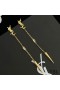 Yves Saint Laurent Opyum Spike Earrings In Metal and Rhinestone Gold