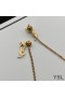 Yves Saint Laurent Opyum Threader Earrings In Metal Gold
