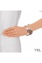 Yves Saint Laurent Opyum Twist Cuff Bracelet In Metal Rose Gold