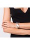 Yves Saint Laurent Opyum Twist Cuff Bracelet In Metal Silver