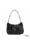Yves Saint Laurent Pac Pac Ruched Hobo Bag In Smooth Leather Black