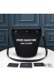 Yves Saint Laurent Rive Gauche Bucket Bag In Linen And Leather Black