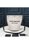 Yves Saint Laurent Rive Gauche Bucket Bag In Linen And Leather White
