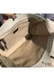 Yves Saint Laurent Rive Gauche Tote In Linen And Leather White