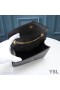 Yves Saint Laurent Small Envelope Chain Bag In Mixed Grained Matelasse Leather Black/Gold