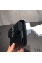 Yves Saint Laurent Small Envelope Trifold Wallet In Grained Matelasse Leather Black/Silver
