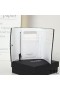 Yves Saint Laurent Small Envelope Trifold Wallet In Mixed Grained Matelasse Leather White/Black