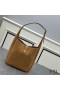 Yves Saint Laurent Small Le 5 A 7 Supple Bag In Suede Brown/Gold