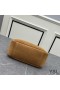 Yves Saint Laurent Small Le 5 A 7 Supple Bag In Suede Brown/Gold