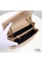 Yves Saint Laurent Small Loulou Chain Bag In Y Matelasse Leather Apricot/Gold
