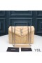 Yves Saint Laurent Small Loulou Chain Bag In Y Matelasse Leather Apricot/Silver