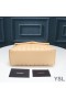 Yves Saint Laurent Small Loulou Chain Bag In Y Matelasse Leather Apricot/Silver