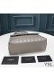 Yves Saint Laurent Small Loulou Chain Bag In Y Matelasse Leather Grey/Silver