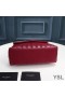 Yves Saint Laurent Small Loulou Chain Bag In Y Matelasse Leather Red/Gold