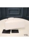 Yves Saint Laurent Small Loulou Chain Bag In Y Matelasse Leather White/Silver