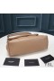 Yves Saint Laurent Small Loulou Puffer Bag In Quilted Lambskin Apricot/Silver