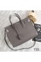 Yves Saint Laurent Small Sac De Jour Bag In Leather Grey