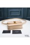 Yves Saint Laurent Small Solferino Satchel In Box Leather Apricot/Gold