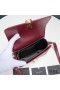 Yves Saint Laurent Small Solferino Satchel In Box Leather Burgundy/Gold