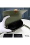 Yves Saint Laurent Small Solferino Satchel In Box Leather Green/Gold