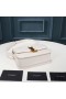 Yves Saint Laurent Small Solferino Satchel In Box Leather White/Gold