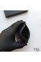 Yves Saint Laurent Tiny Monogram Card Case In Grained Leather Black/Gold
