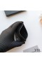 Yves Saint Laurent Tiny Monogram Card Case In Grained Leather Black/Silver