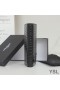 Yves Saint Laurent Tiny Monogram Continental Wallet In Crocodile Embossed Leather Black