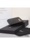 Yves Saint Laurent Tiny Monogram East/West Wallet In Smooth Leather Black/Gold