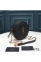 Yves Saint Laurent Vinyle Round Camera Bag In Grained Matelasse Leather Black/Gold