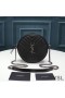 Yves Saint Laurent Vinyle Round Camera Bag In Grained Matelasse Leather Black/Silver