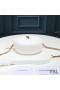Yves Saint Laurent Vinyle Round Camera Bag In Grained Matelasse Leather White/Gold