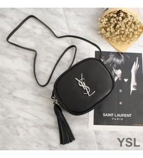Yves Saint Laurent Blogger Bag In Leather Black/Silver