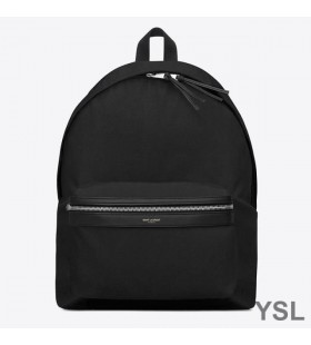 Yves Saint Laurent City Backpack In Black