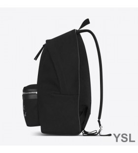 Yves Saint Laurent City Backpack In Logo Signature Canvas Black