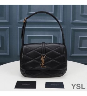 Yves Saint Laurent LE 57 Hobo Bag In Quilted Lambskin Black/Gold