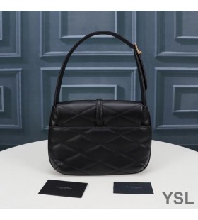 Yves Saint Laurent LE 57 Hobo Bag In Quilted Lambskin Black/Gold