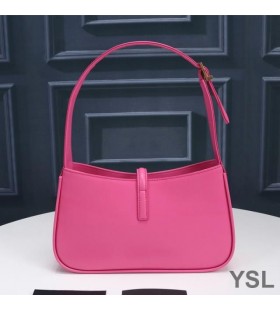 Yves Saint Laurent Le 5 A 7 Hobo Bag In Smooth Leather Rose/Gold