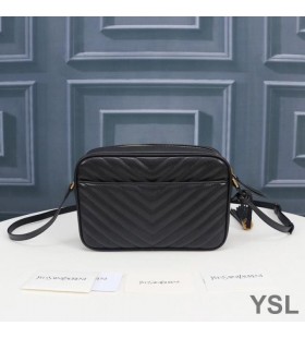 Yves Saint Laurent Lou Camera Bag In Quilted Leather Black/Gold